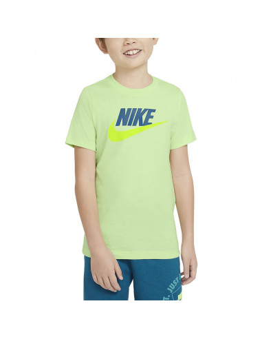 Nike Camiseta Algodon Jr. Verde/Azul