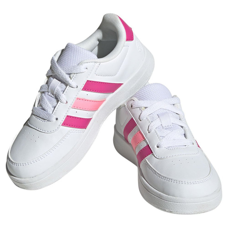 Adidas breaknet 2.0 el k white/violet and pink