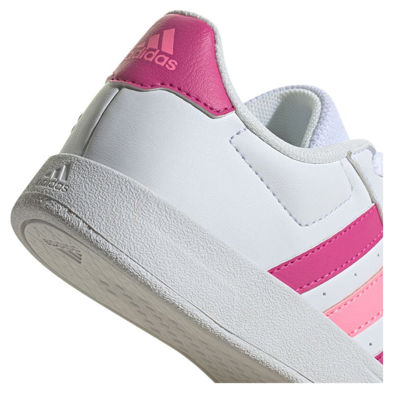 Adidas breaknet 2.0 el k white/violet and pink