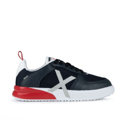 Munich mini luca 03 navy/red/whita and silver