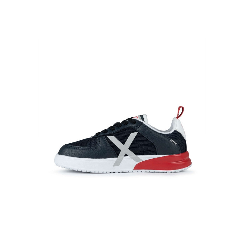 Munich mini luca 03 navy/red/whita and silver