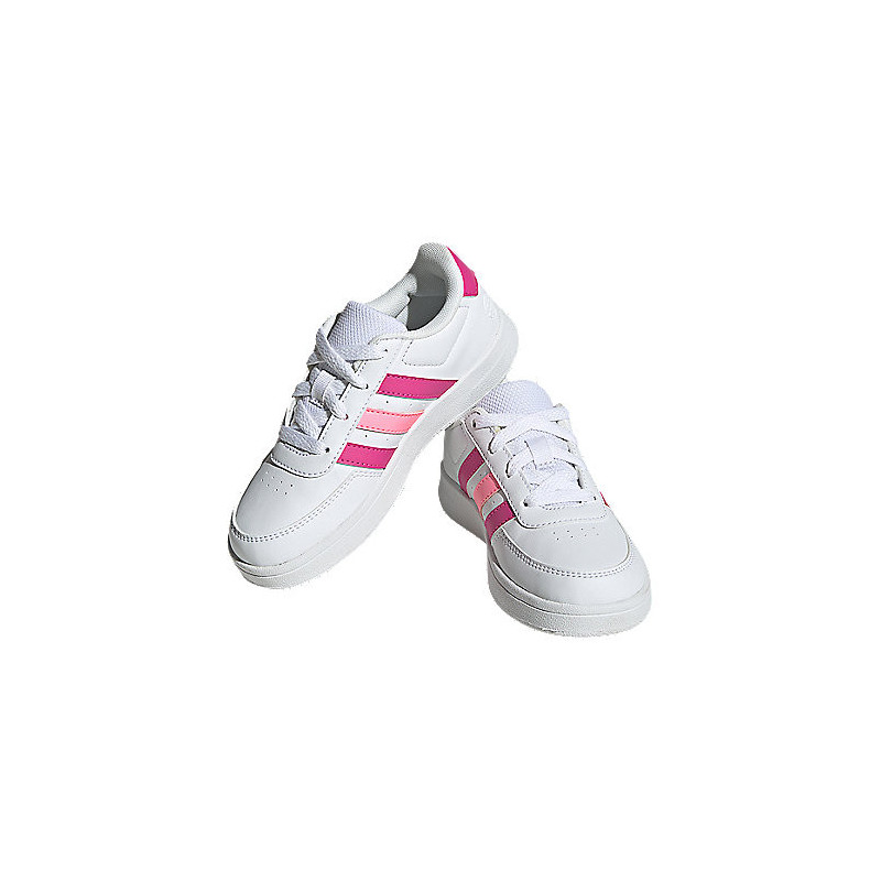Adidas breaknet 2.0 k white/pink/fuxia