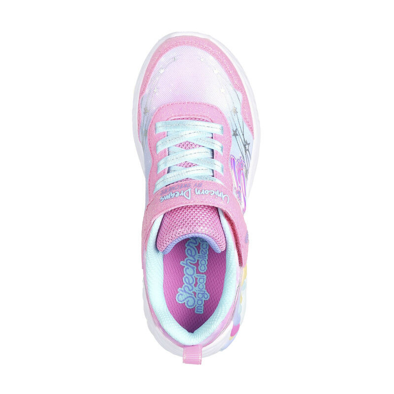 Skechers s lights-unicorn dreams wishfull magic pink/turquoise
