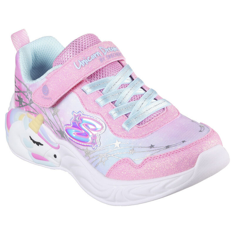 Skechers s lights-unicorn dreams wishfull magic pink/turquoise