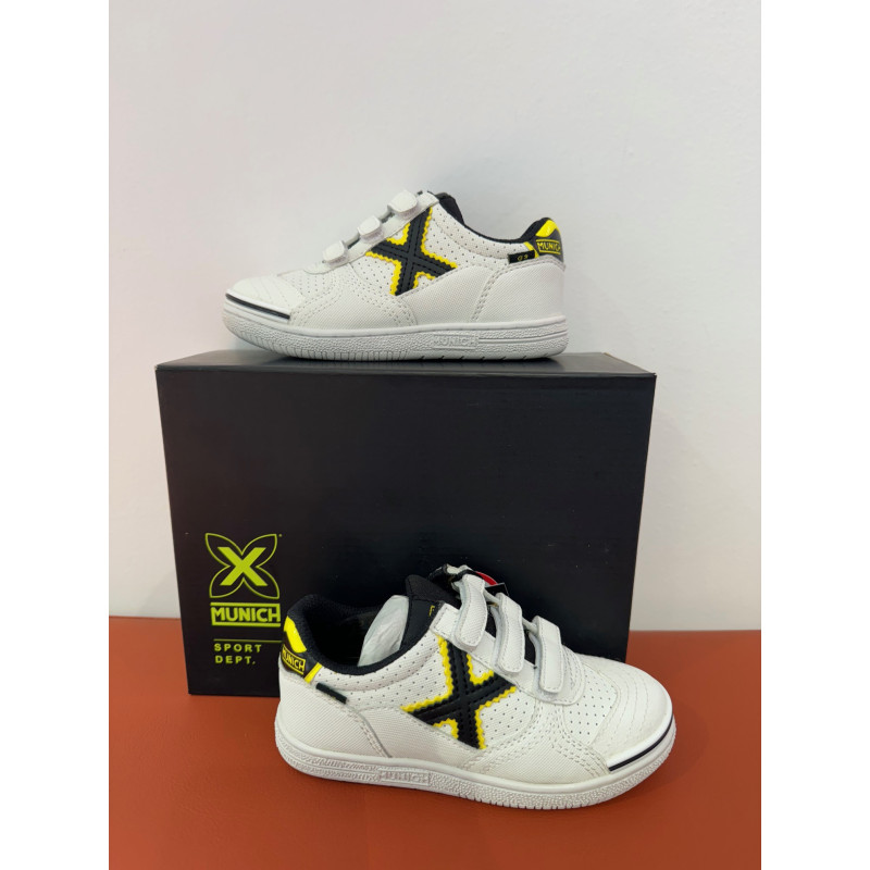 Munich G-3 kid  vco 342 white/black/yellow