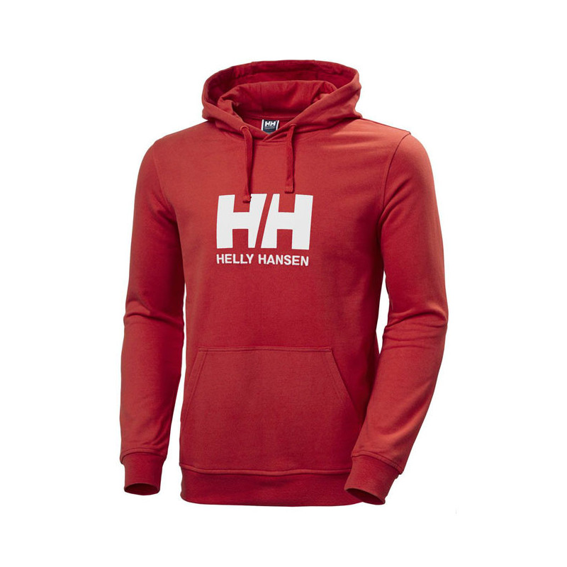Helly hansen logo hoodie 2.0 red/white