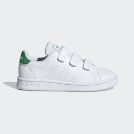 Adidas Advantage C White/Green (Ps)