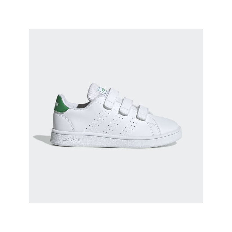 Adidas Advantage C White/Green (Ps)