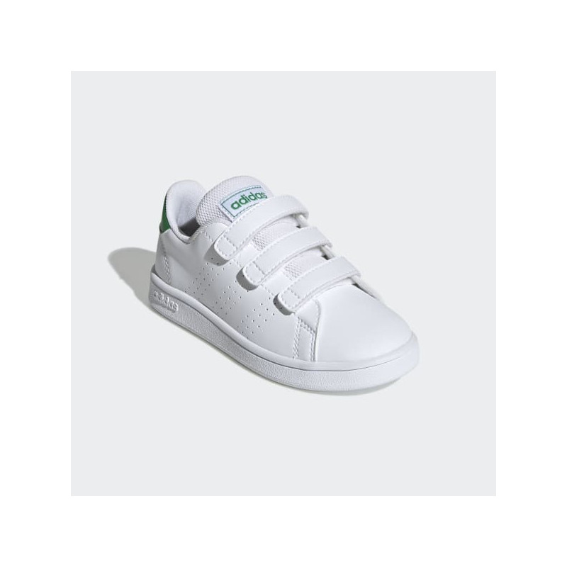 Adidas Advantage C White/Green (Ps)