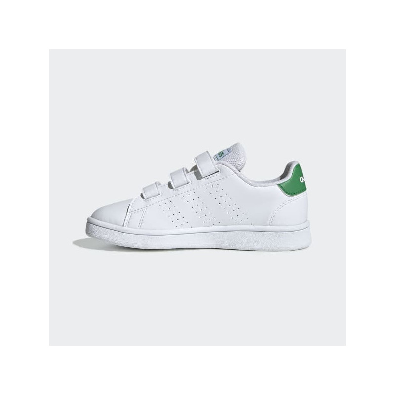 Adidas Advantage C White/Green (Ps)