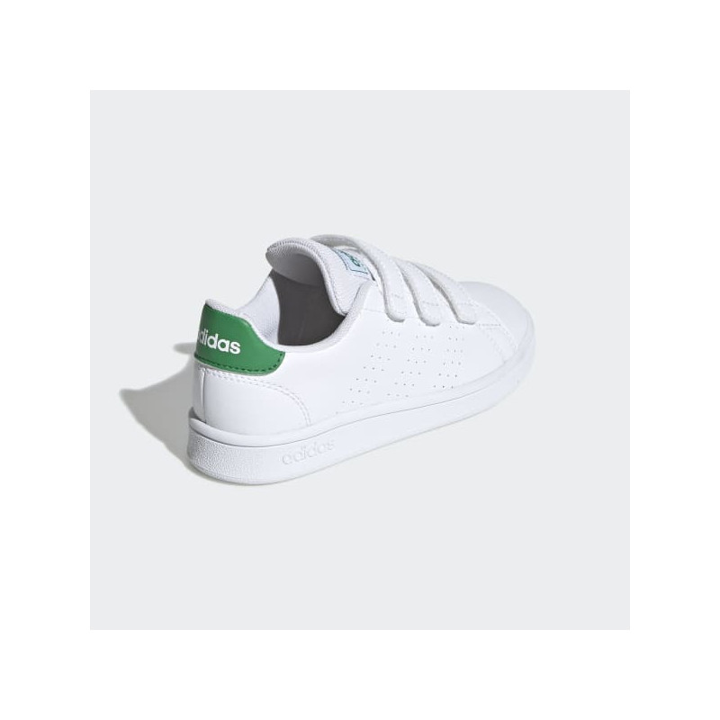 Adidas Advantage C White/Green (Ps)
