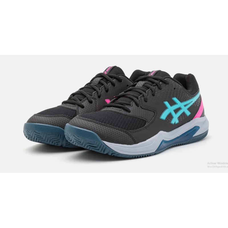 Asics Gel-dedicate 8 padel black/energy aqua