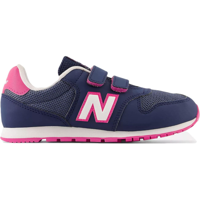 New balance 500 navy/hi-pink ps