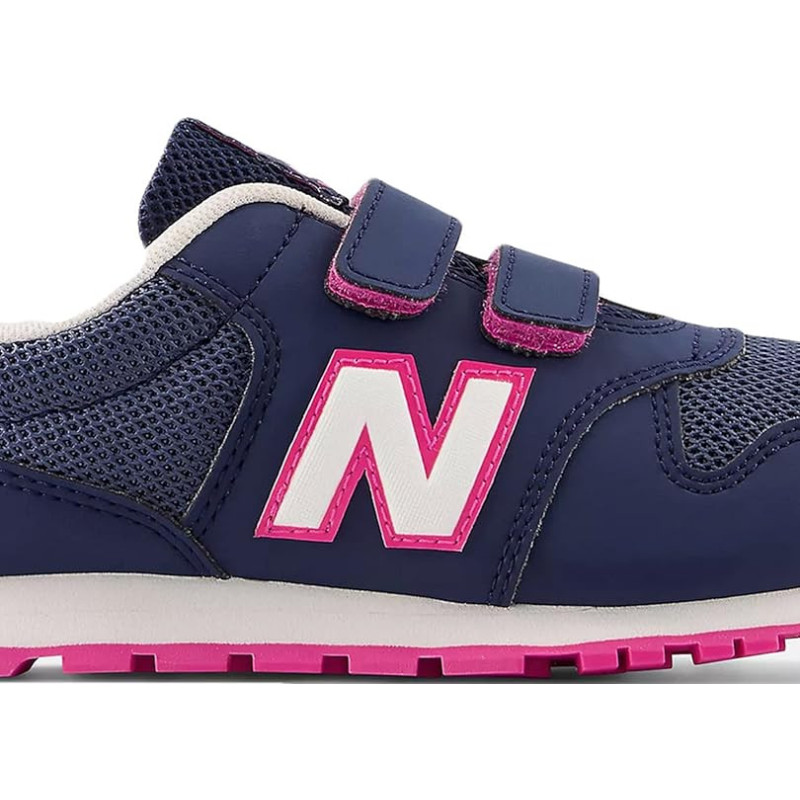 New balance 500 navy/hi-pink ps