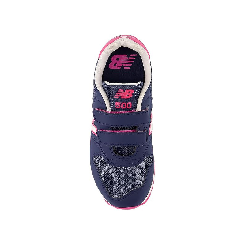 New balance 500 navy/hi-pink ps