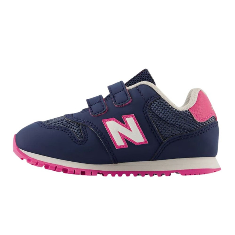 New balance 500 navy/hi-pink TD