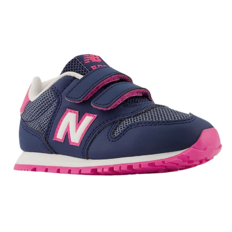 New balance 500 navy/hi-pink TD