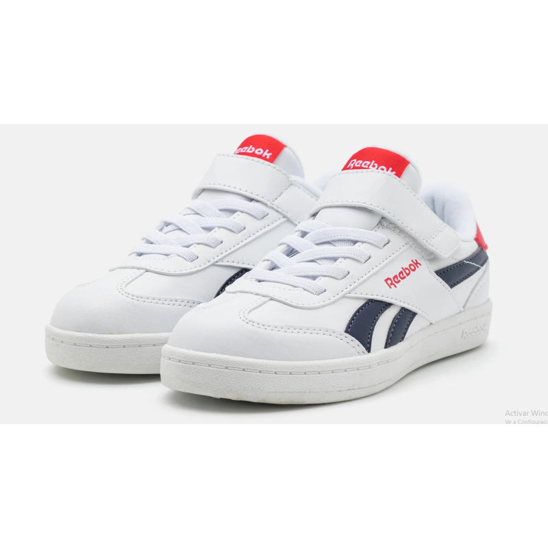 Reebok smash edge elastic and top strap kids white/vctrnv/vctrr