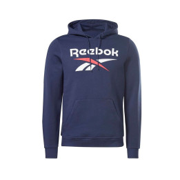 Reebok identity big logo fleece hoodie vector navy