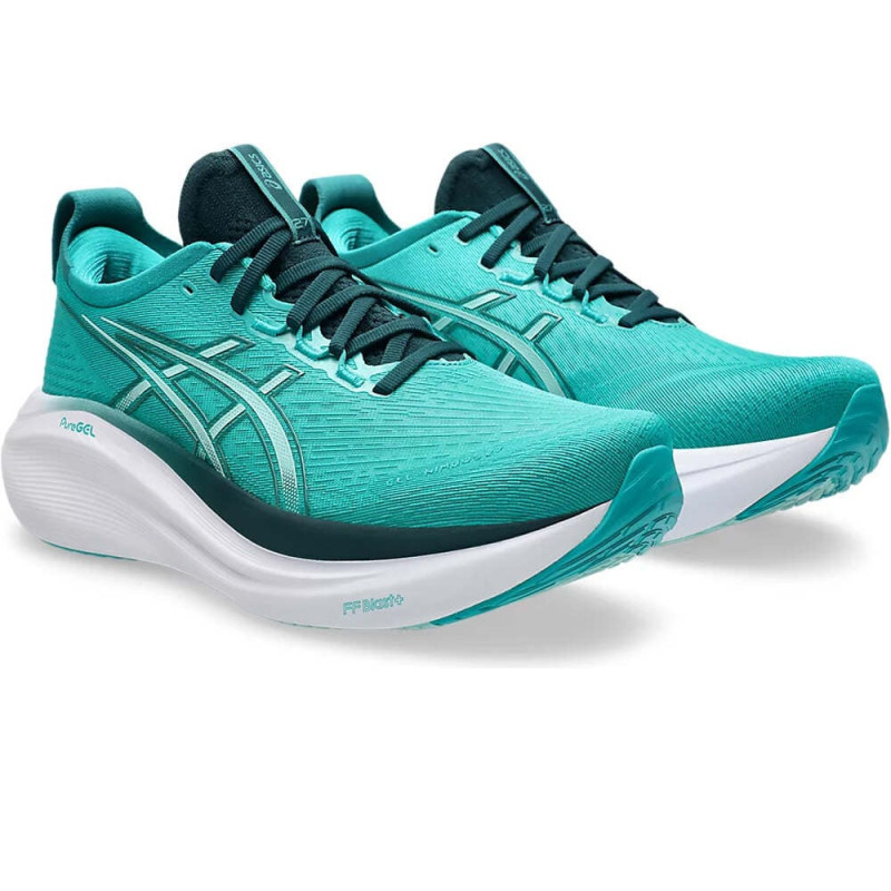 Asics Gel-nimbus 27 wave teal/saxon green