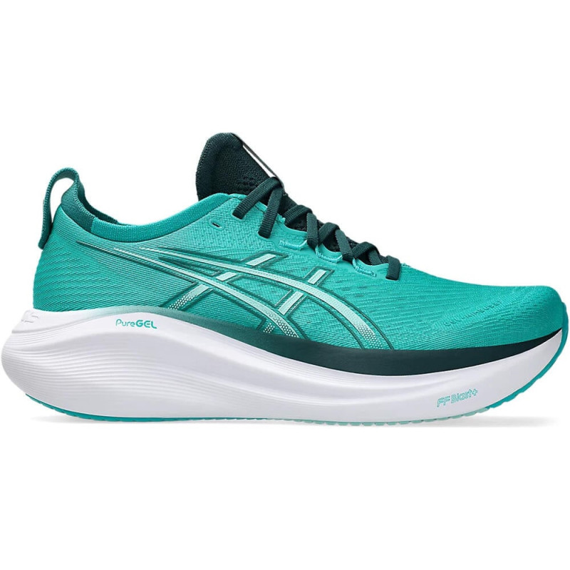 Asics Gel-nimbus 27 wave teal/saxon green