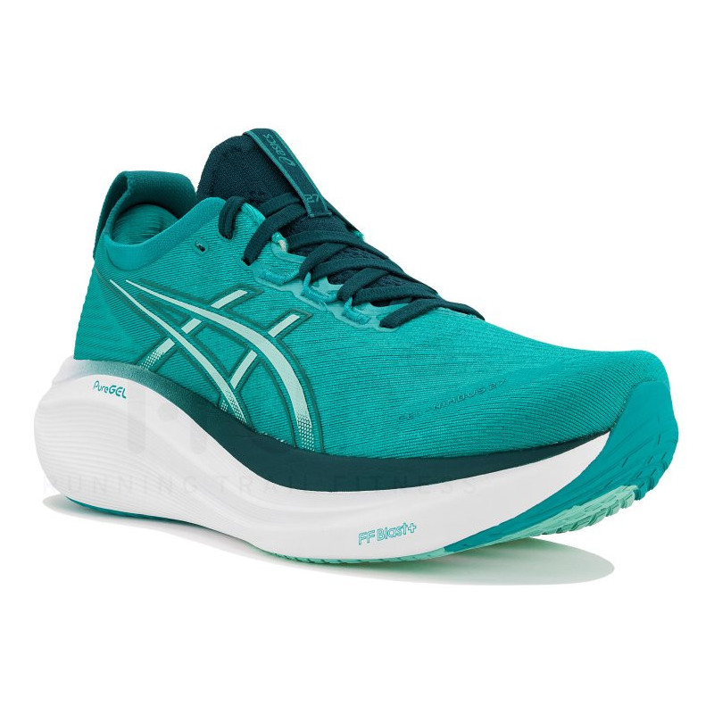 Asics Gel-nimbus 27 wave teal/saxon green
