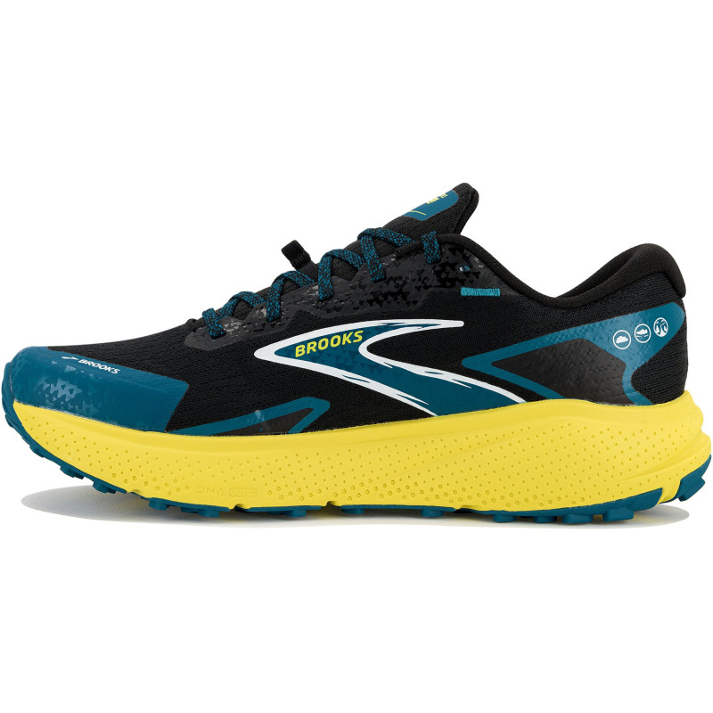 Brooks divide 5 black/celestial/quince