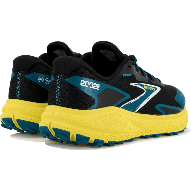 Brooks divide 5 black/celestial/quince
