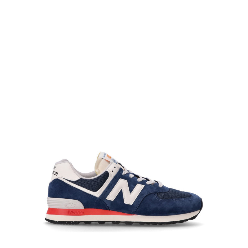 New balance 574 navy/white/orange