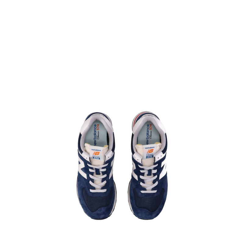 New balance 574 navy/white/orange