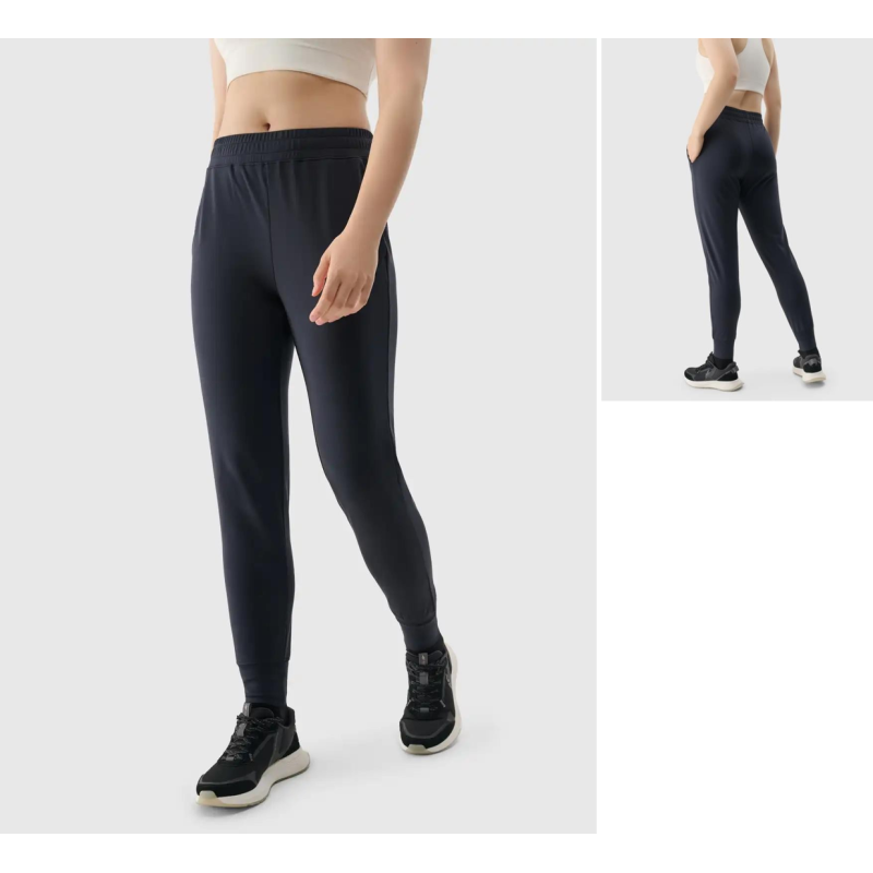 4F trouser Wmns regular fit high waist black