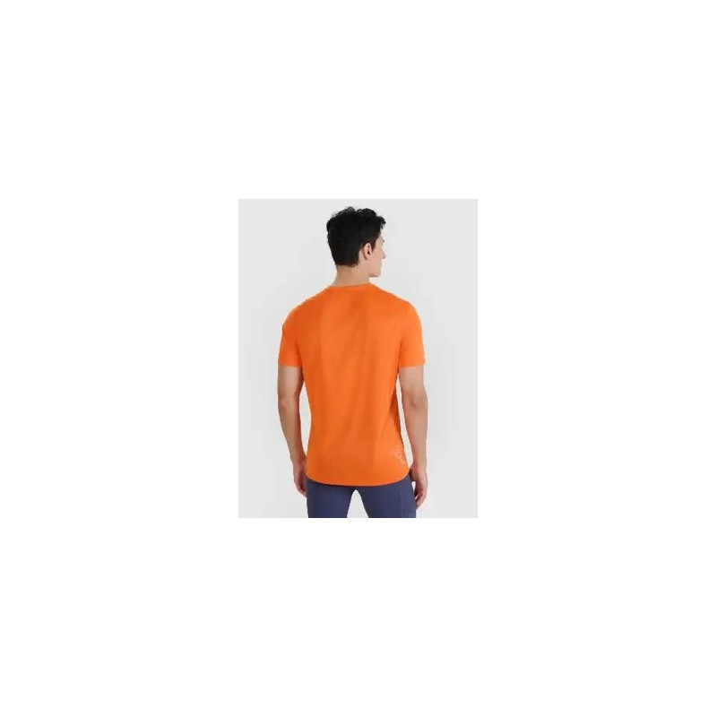 4F tshirt regular fit hip length orange