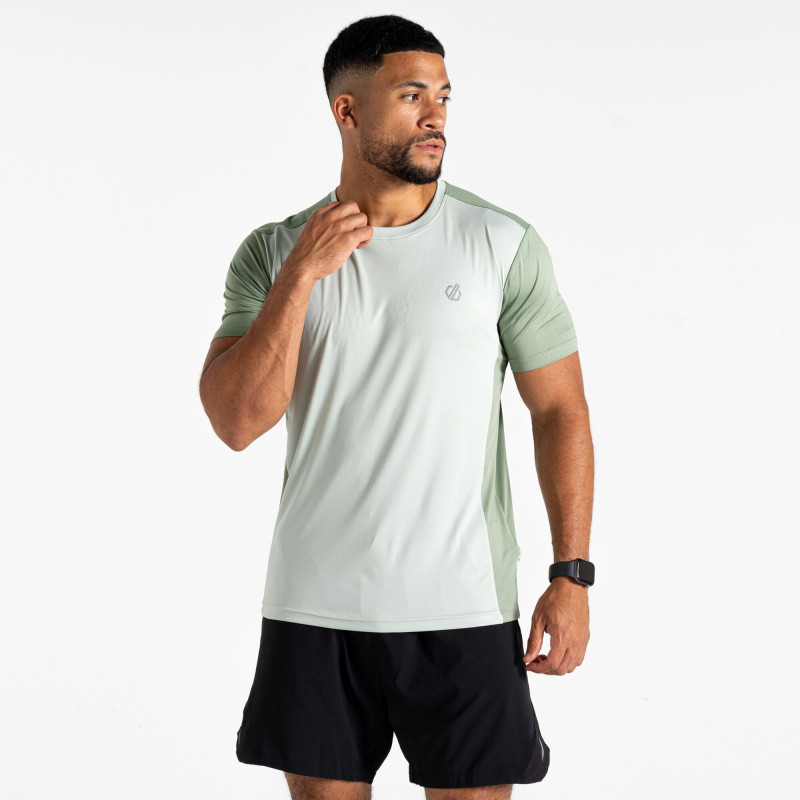 Dare 2b discernible III tee aqua grey/hedge green