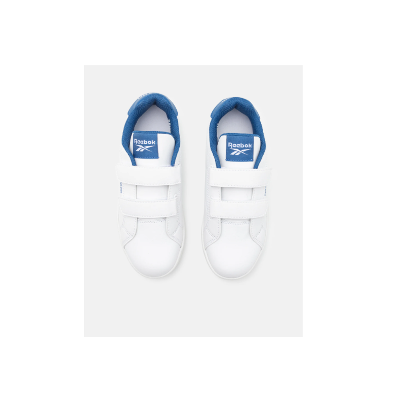 Reebok royal complete cln 2.0 two strap kids white/white/blue