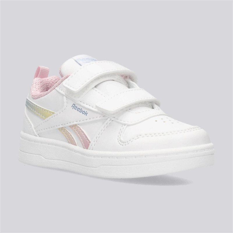 Reebok royal prime 2.0 two strap infant white/berry/blue