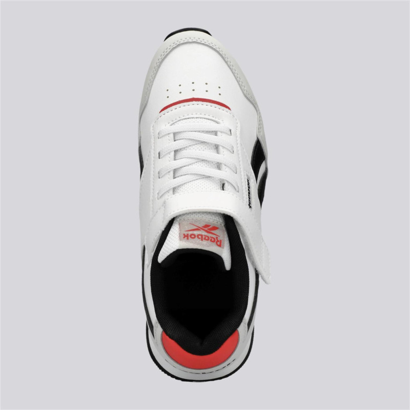Reebok glide elastic & top strap infant white/grey/red