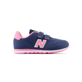 new balance 500 navy/signal pink