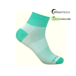 Wrightsock coolmesh II quarter Lucite (green water)