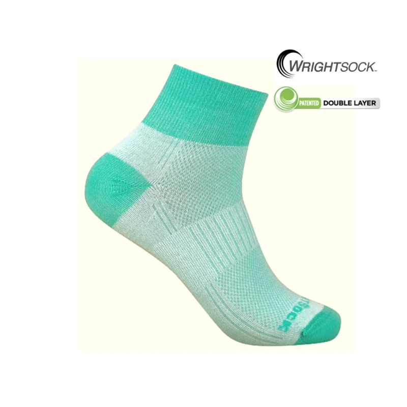 Wrightsock coolmesh II quarter Lucite (green water)