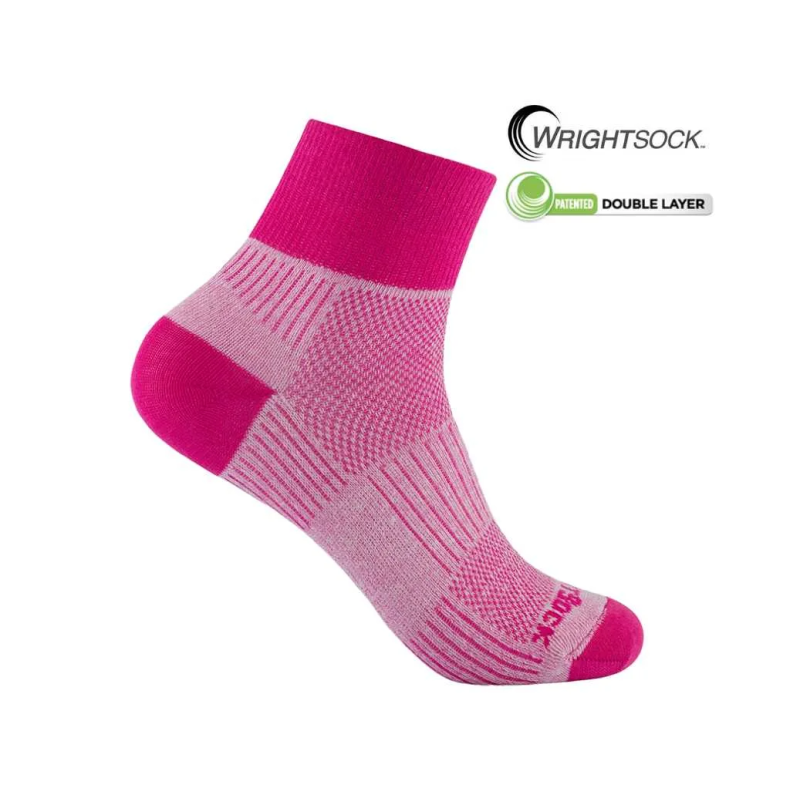 Wrightsock Coolmesh II quarter beet root