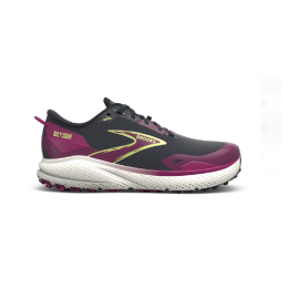 Brooks divide 6 ebony/fuchsia/lime