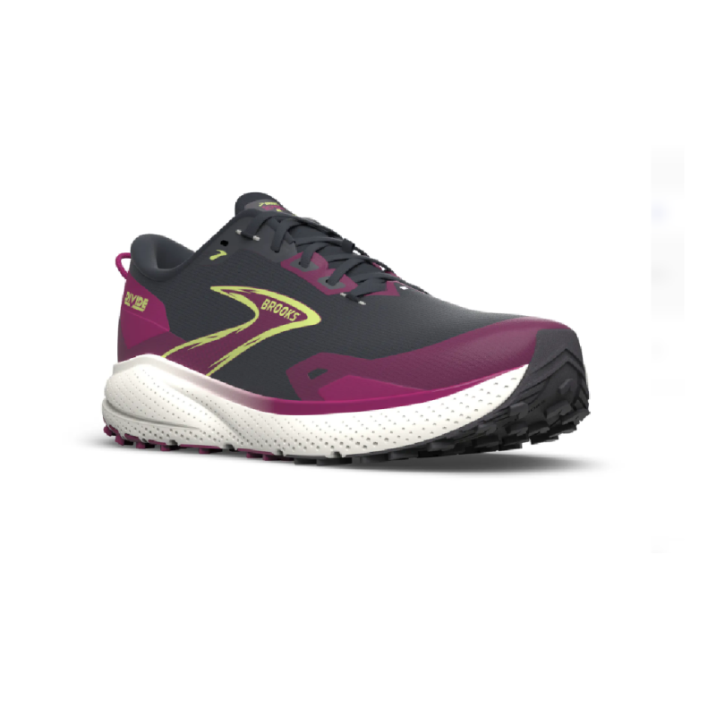 Brooks divide 6 ebony/fuchsia/lime