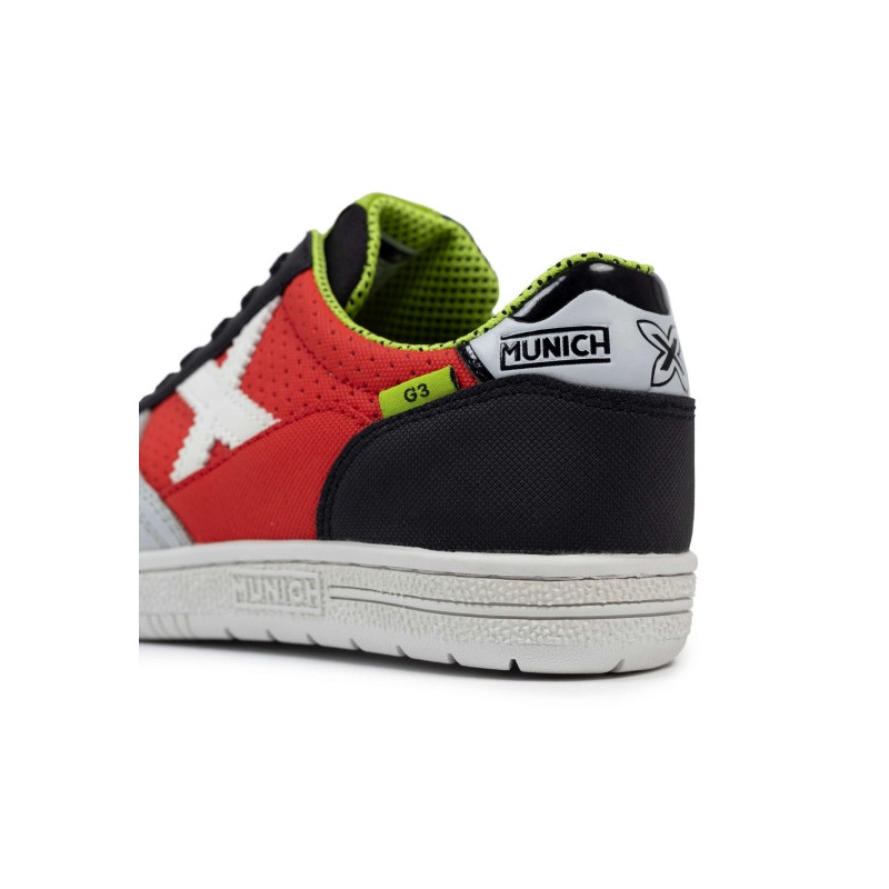 Munich G-3 kid 446 red/grey/black