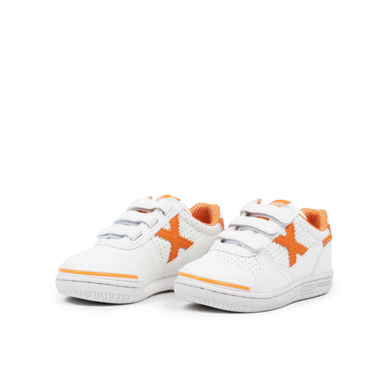 Munich G-3 kid vco. 444 white/orange