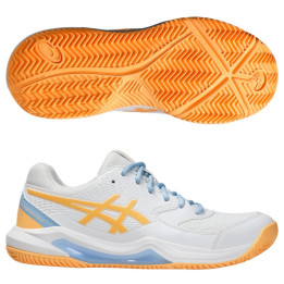 Asics gel-dedicate 8 padel white/orange glow