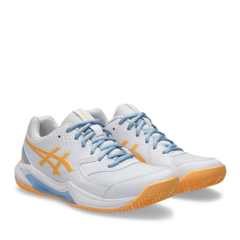 Asics gel-dedicate 8 padel white/orange glow
