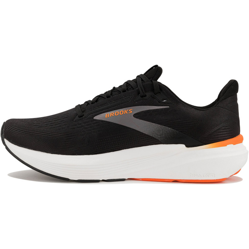 Brooks revel 8 black/excalibur/orange