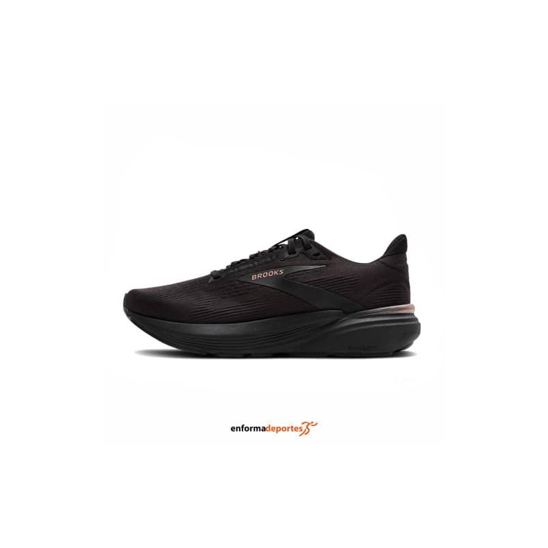 Brooks revel 8 black/black/rose gold w
