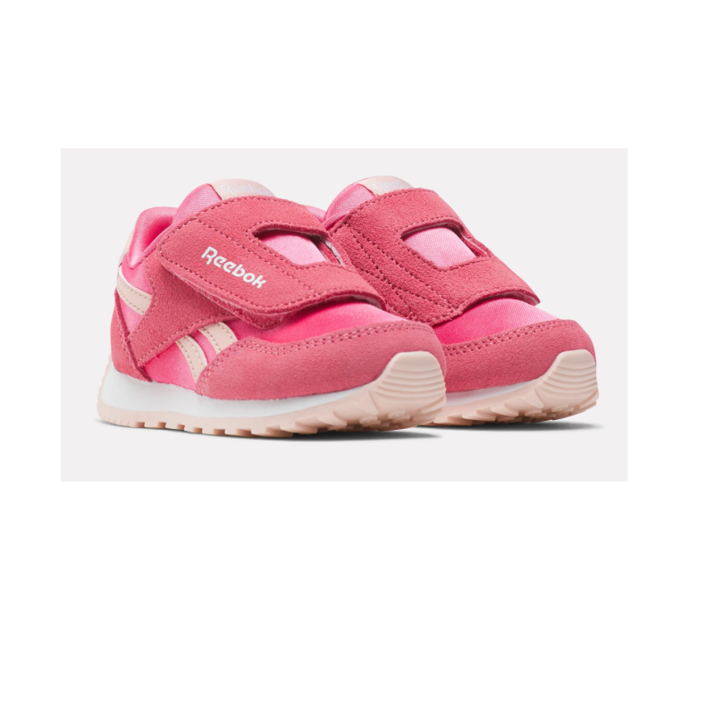 Reebok glide low hook & loop pink/pink/white infant