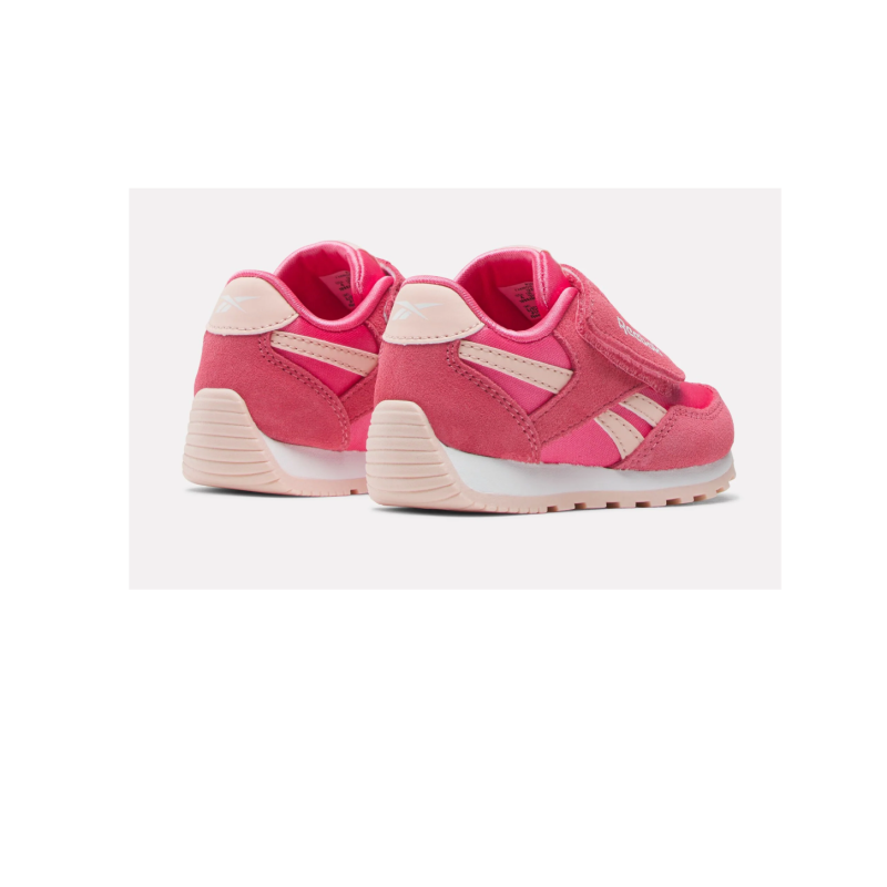 Reebok glide low hook & loop pink/pink/white infant